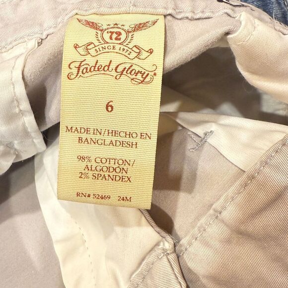 Gray Chino Flat Front Crop Pants - Picture 9 of 10